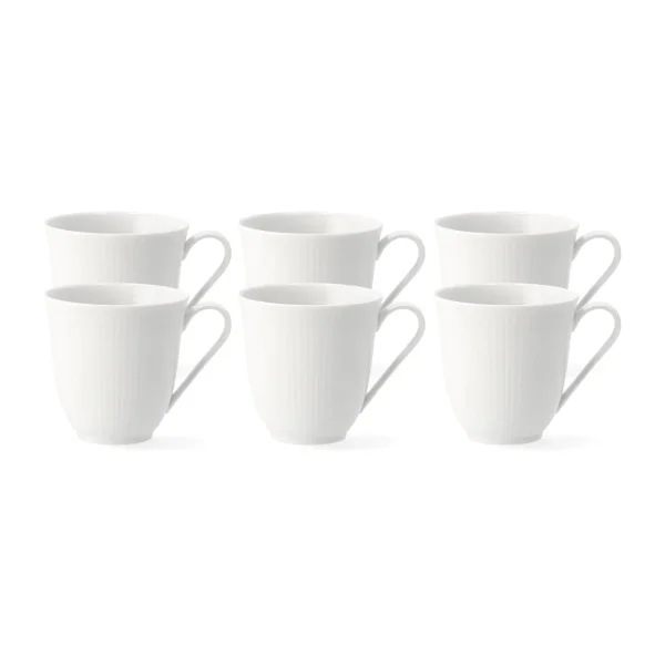 Rörstrand Swedish Grace kleine Tasse 6er Pack Weiß 30cl