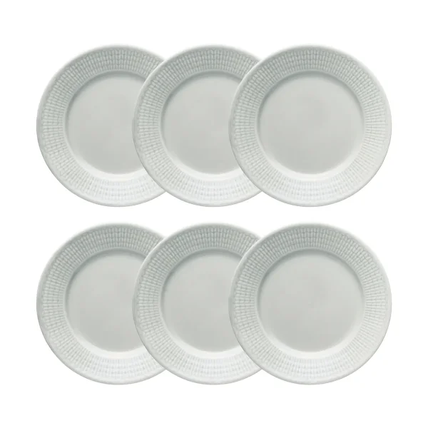 Rörstrand Swedish Grace Teller 17cm 6er Pack Nebel (grau)