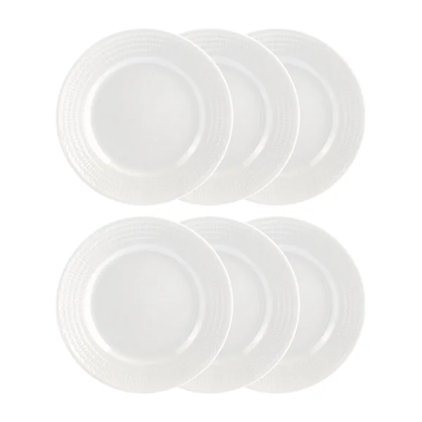 Rörstrand Swedish Grace Teller 17cm 6er Pack Weiß Weiß