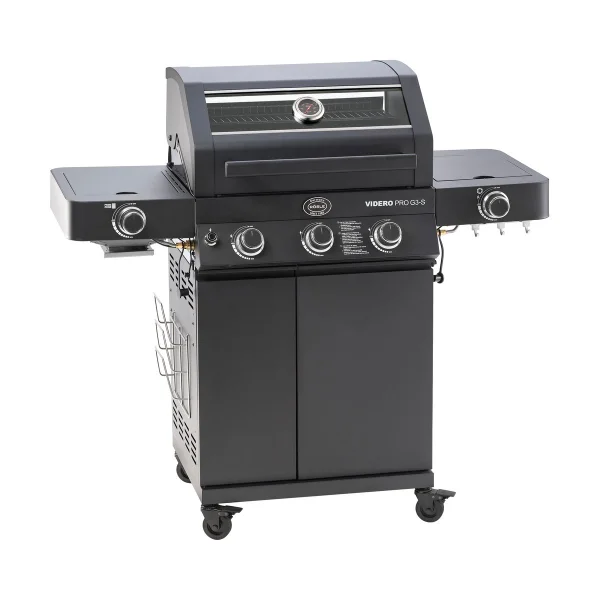 Rösle Videro PRO G3-S Vario + Gasgrill Matt schwarz