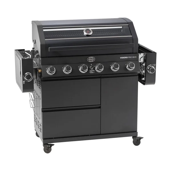 Rösle Videro PRO G6-S Vario + Gasgrill Matt schwarz