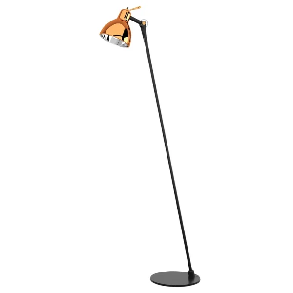Rotaliana - Luxy Glam F0 Stehlampe, schwarz/kupfer, klar