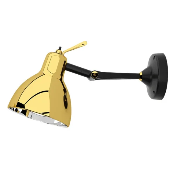 Rotaliana - Luxy H0 Glam Anbauwandlampe, schwarz/gold, Glas