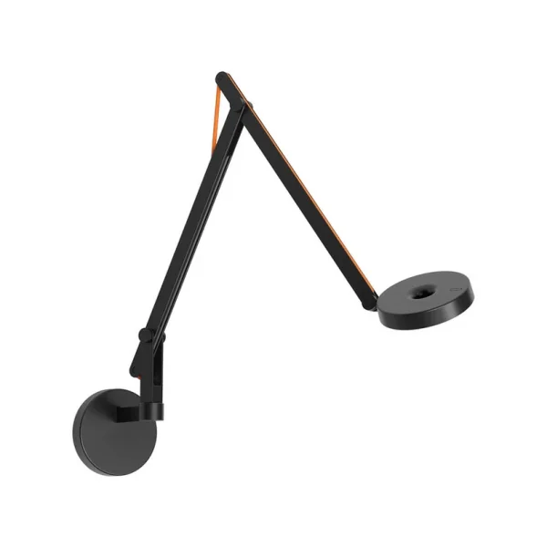 Rotaliana - String W2 Mini Wandlampe DTW matt/schwarz/orange