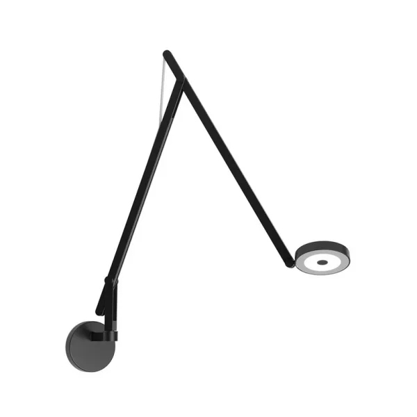 Rotaliana - String W2 Wandleuchte, DTW, matt/schwarz/silber