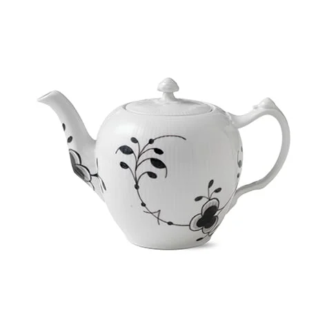 Royal Copenhagen Black Fluted Mega schwarz Teekanne 100cl