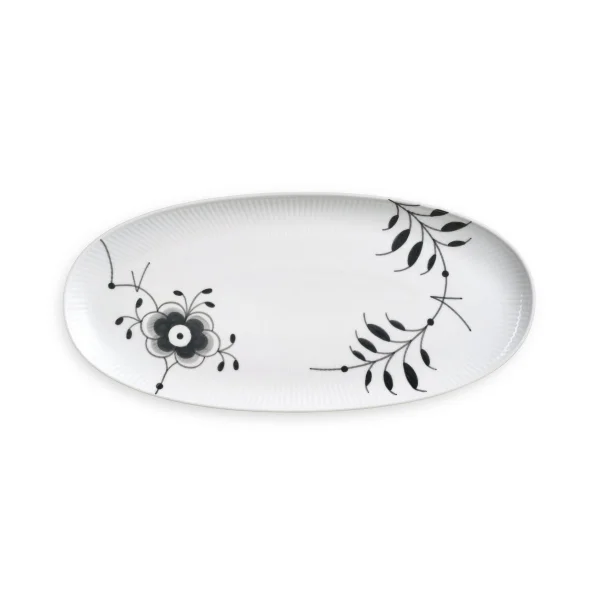 Royal Copenhagen Black Fluted Mega Teller oval 37cm