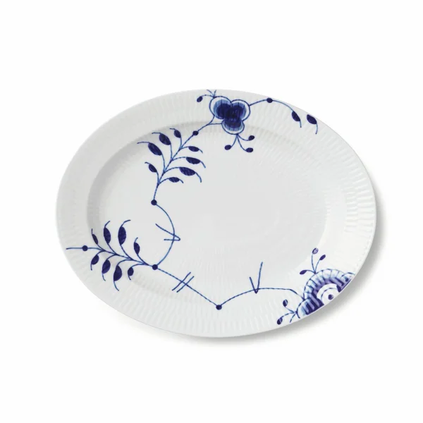 Royal Copenhagen Blue Fluted Mega ovaler Teller 30,5 cm