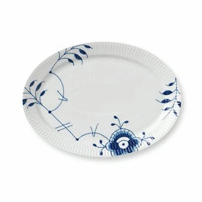 Royal Copenhagen Blue Fluted Mega ovaler Teller 7 28cm