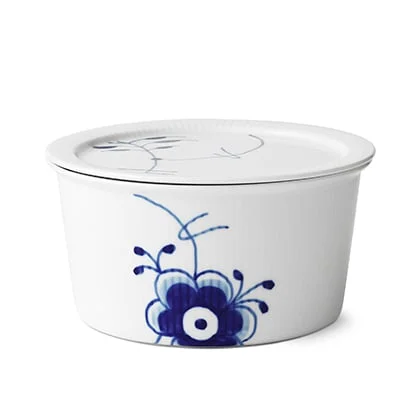 Royal Copenhagen Blue Fluted Mega Schale mit Deckel 100cl