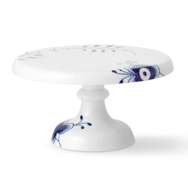 Royal Copenhagen Blue Fluted Mega Teller auf Fuß 23cm
