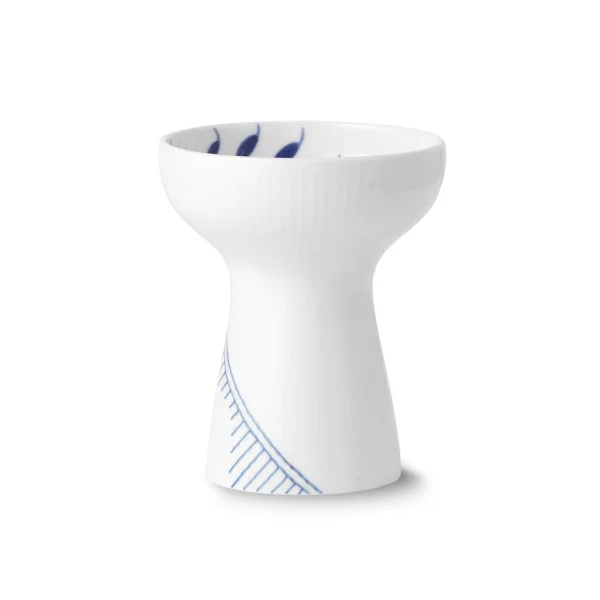 Royal Copenhagen Blue Fluted Mega Vase geöffnet 15cm