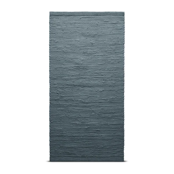 Rug Solid Cotton Teppich 75 x 300cm Steel grey (grau)