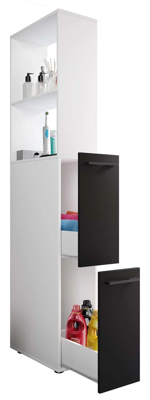 SadiloXL Badschrank weiß, anthrazit.
