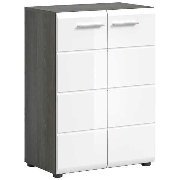 Salsa Sideboard 2 Türen weiß Hochglanz.