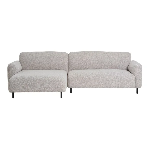 Salvador Sofa Linksdrehend hellgrau.
