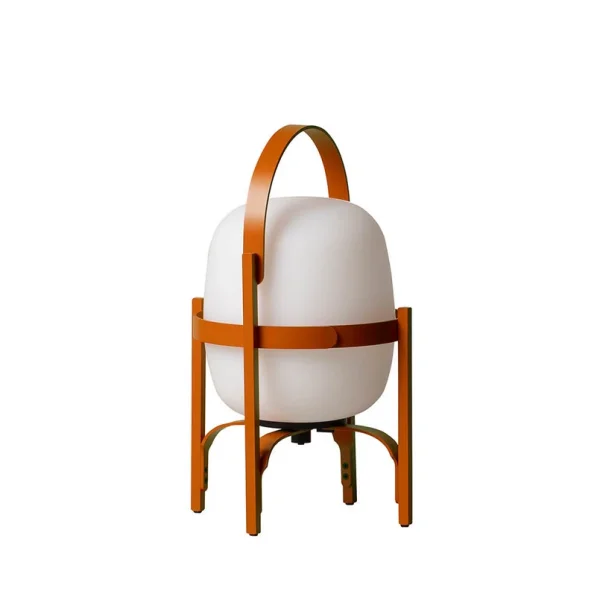 Santa & Cole - Cestita Alubat Portable Tischleuchte IP65 Reddish Orange