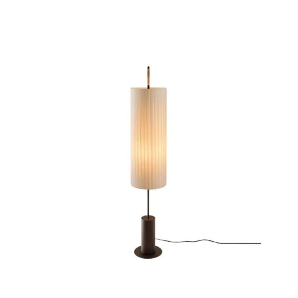Santa & Cole - Dórica Stehleuchte 143 cm, braun/beige