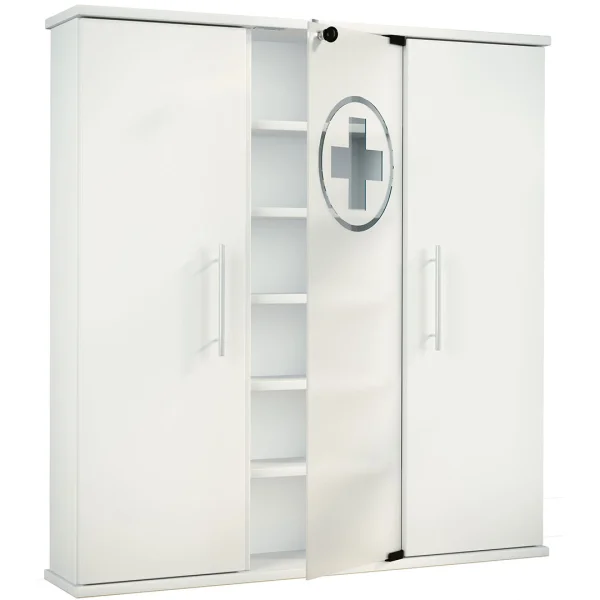 Santila Badschrank 3 Türen weiß.