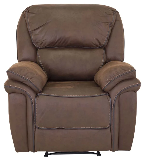 Saranda Sessel , Recliner mit Fußstütze braun.