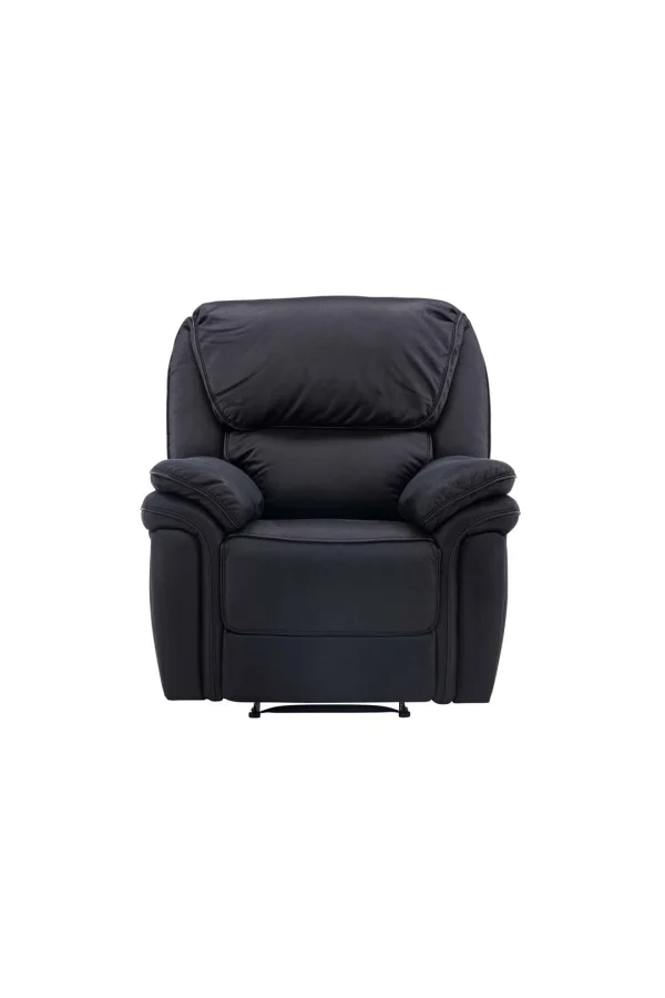 Saranda Sessel , Recliner mit Fußstütze schwarz.
