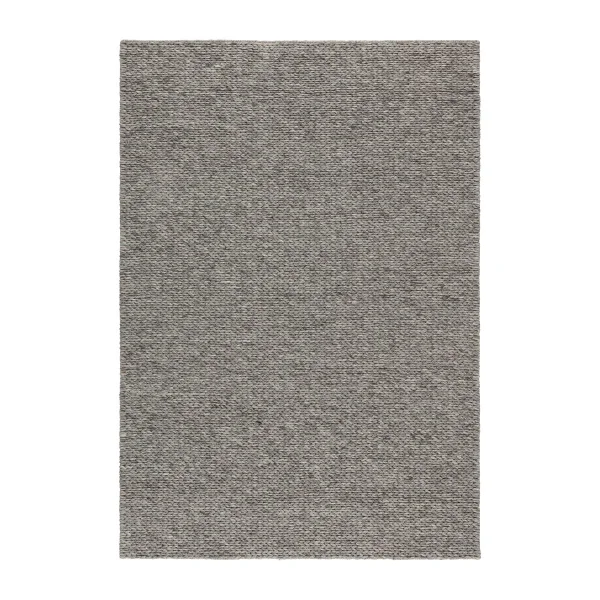 Scandi Living Braided Wollteppich naturgrau 170x240 cm