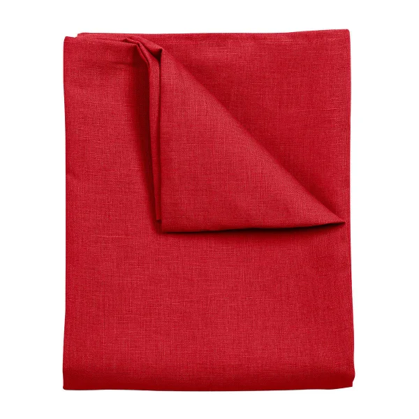 Scandi Living Clean Leinentuch 145 x 350cm Red