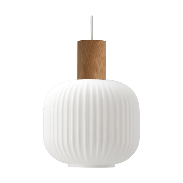 Scandi Living Fair Deckenleuchte Ø20cm Frostat glas-Esche