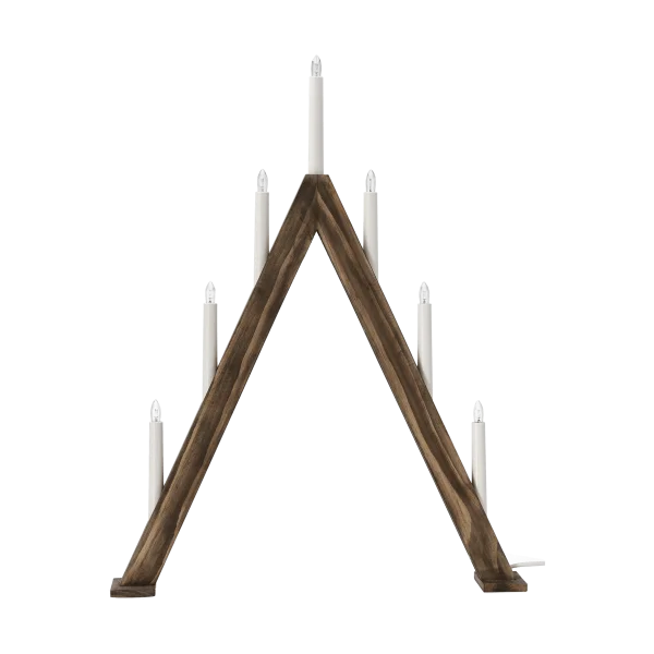 Scandi Living Nord Adventsleuchter 60 cm Dunkel gebeizt