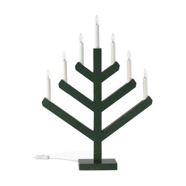 Scandi Living Pine Adventskerzenhalter 62cm Grün