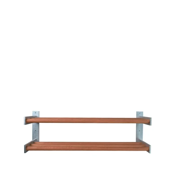Scherlin Schuhregal 5 Eiche geölt, Wand 2 Ebenen