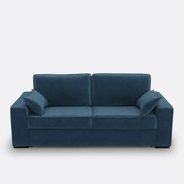 Schlafsofa Cécilia, Samt, Latex