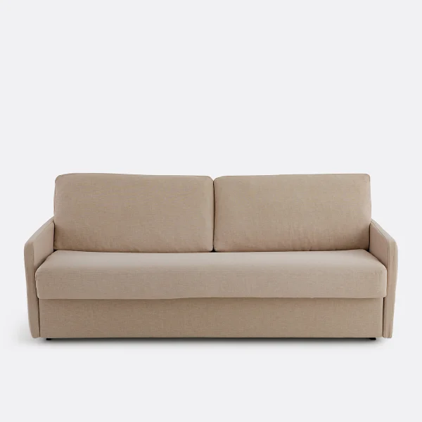 Schlafsofa Marta, Polyester Meliert, Schaumstoff
