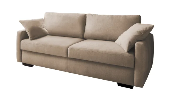 Schlafsofa taupe Bettkasten Dauerschläfer - FRISCO DE LUXE