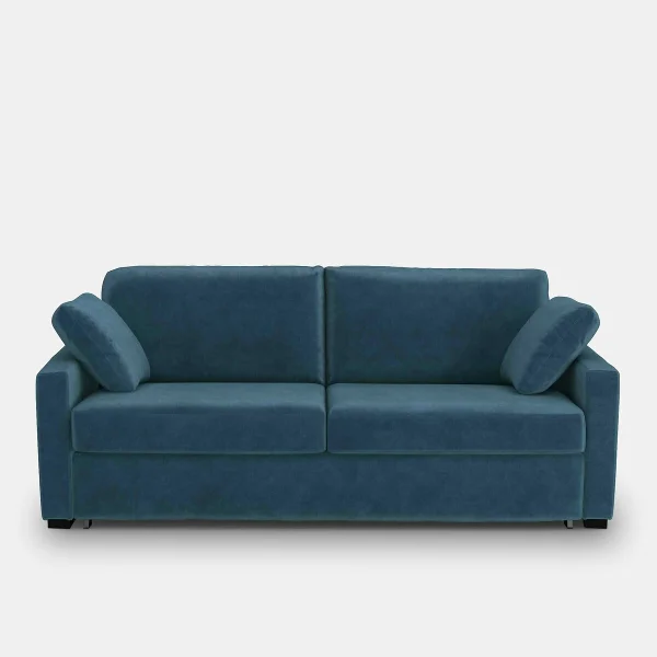 Schlafsofa Timor, Samt, Latex