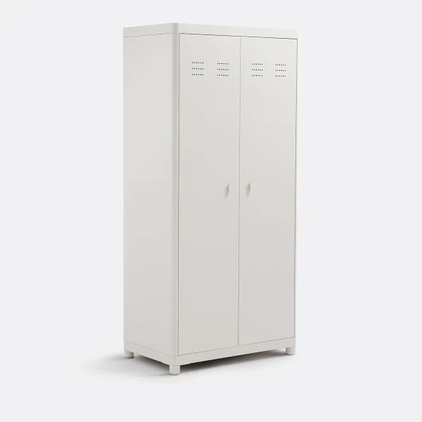 Schrank Livona, 2 Türen, Metall Stahl