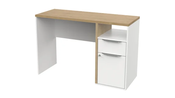 Schreibtisch Artisan Eiche weiß 117 x 45 cm - ACCESS