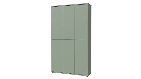 Schuhschrank grün 109 x 192 cm 6-türig - ALICE SPRINGS