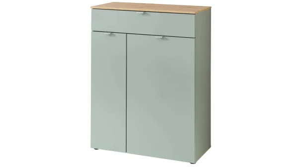 Schuhschrank grün - Artisan Eiche 78 x 103 cm - BARI