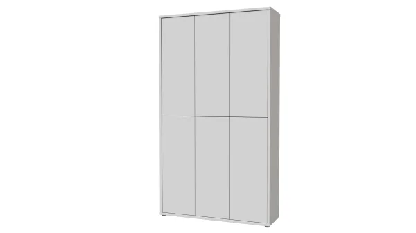 Schuhschrank hellgrau 109 x 192 cm 6-türig - ALICE SPRINGS