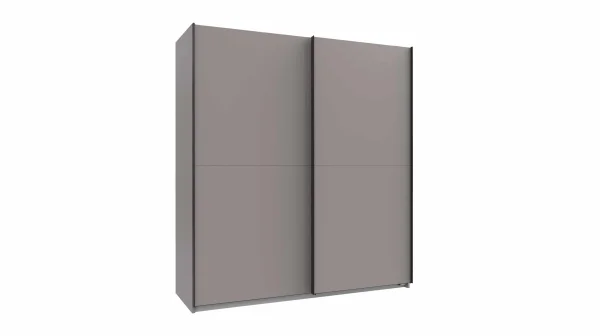 Schwebetürenschrank grau 180 cm - AUGSBURG