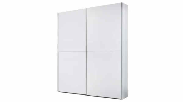 Schwebetürenschrank weiß 170 cm - TIME