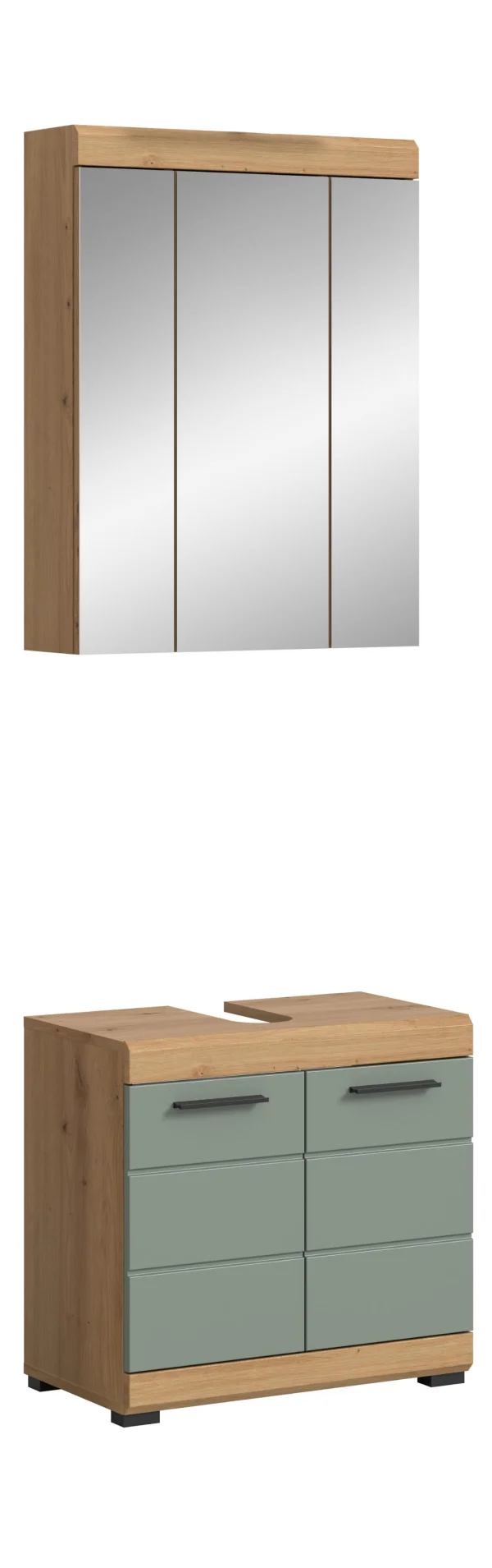 Scout Badmöbelset S19 Salbeidekor, Eiche Dekor.