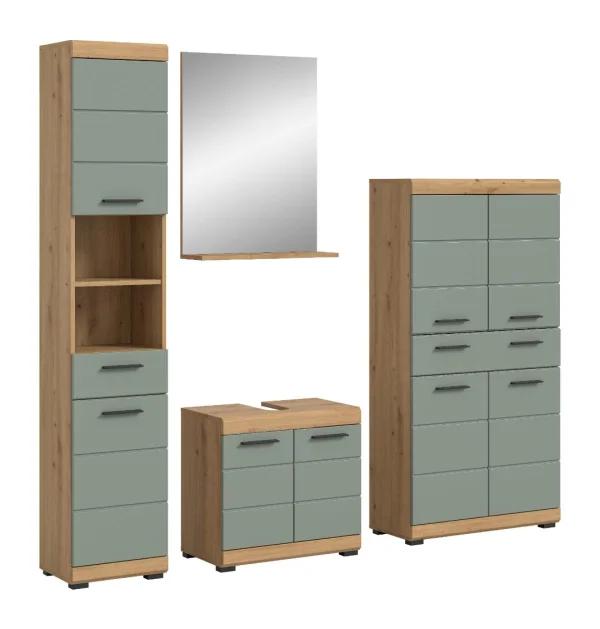 Scout Badmöbelset S26 Salbeidekor, Eiche Dekor.