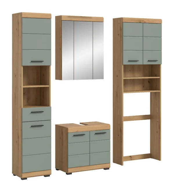 Scout Badmöbelset S28 Salbeidekor, Eiche Dekor.