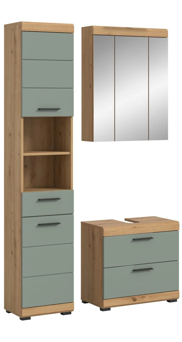 Scout Badmöbelset S31 Salbeidekor, Eiche Dekor.