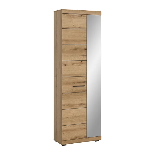 Scout Kleiderschrank 1 Tür 1 Spiegeltür Eiche Dekor.