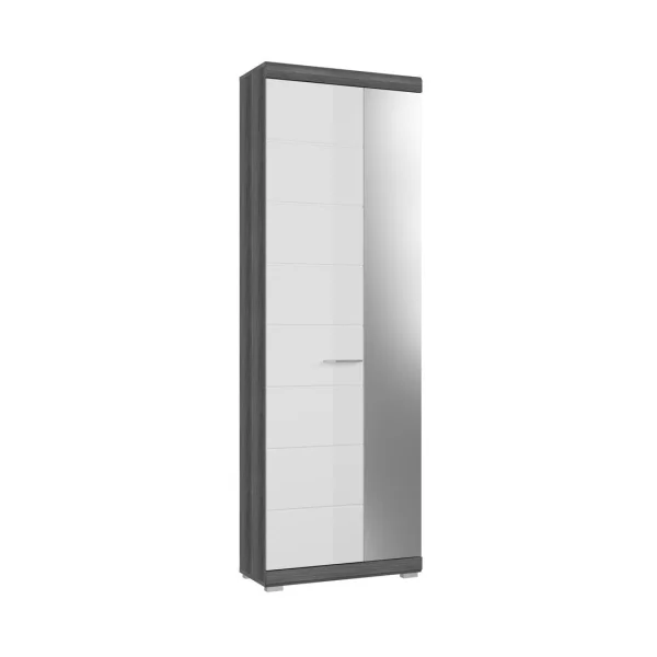 Scout Kleiderschrank 2 Türen grau.