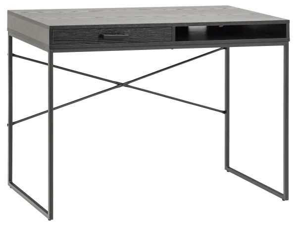 Sea Schreibtisch 1 Schublade und 1 Fach schwarz.