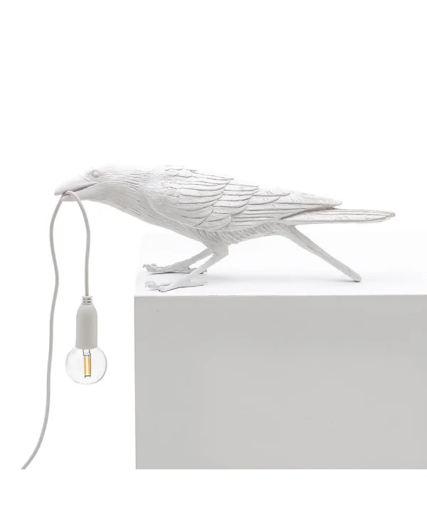 Seletti - Bird Lamp Playing Tischleuchte Weiß